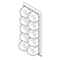 Visipak Thermoform-CLAMSHELL-CTM-10 COMPARTMENT-8.375-3.938-1.150-0.0225-CLEAR-STOCK 2030CTM - alternate 1
